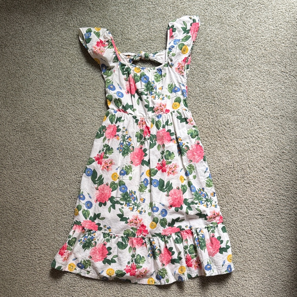 Old Navy Kids Floral Dress with Flutter Sleeves